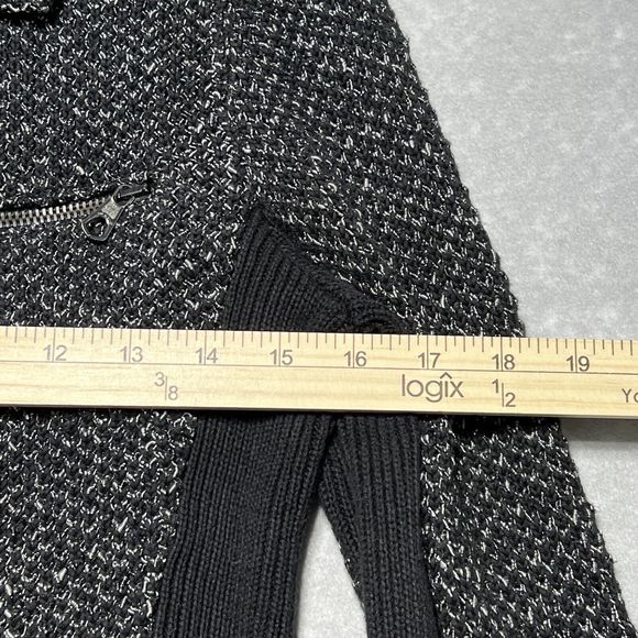 Rag & Bone Gray Zip Up Hart Knit Moto Asymmetrical Women’s Size: S - Picture 9 of 12
